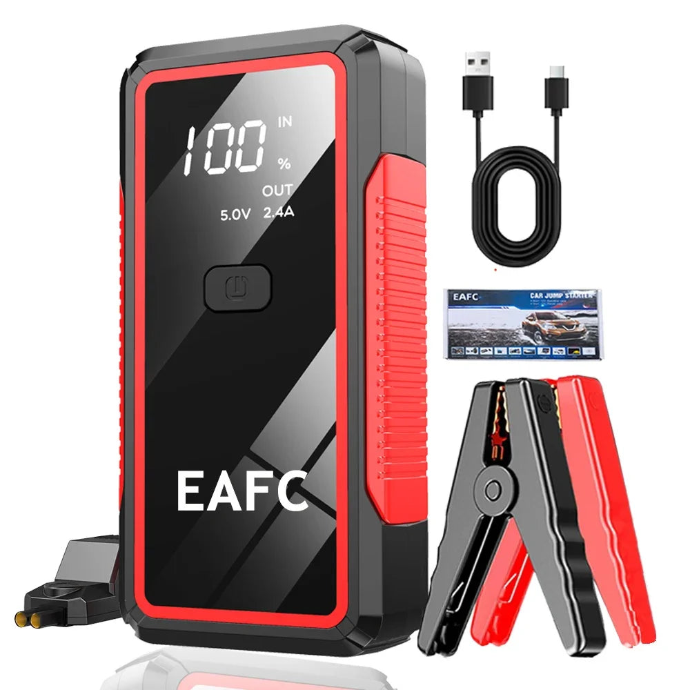 Car Jump Starter 2000A Battery Charger Emergency Power Bank Booster for 12V Gasoline and Diesel Vehicles Starting