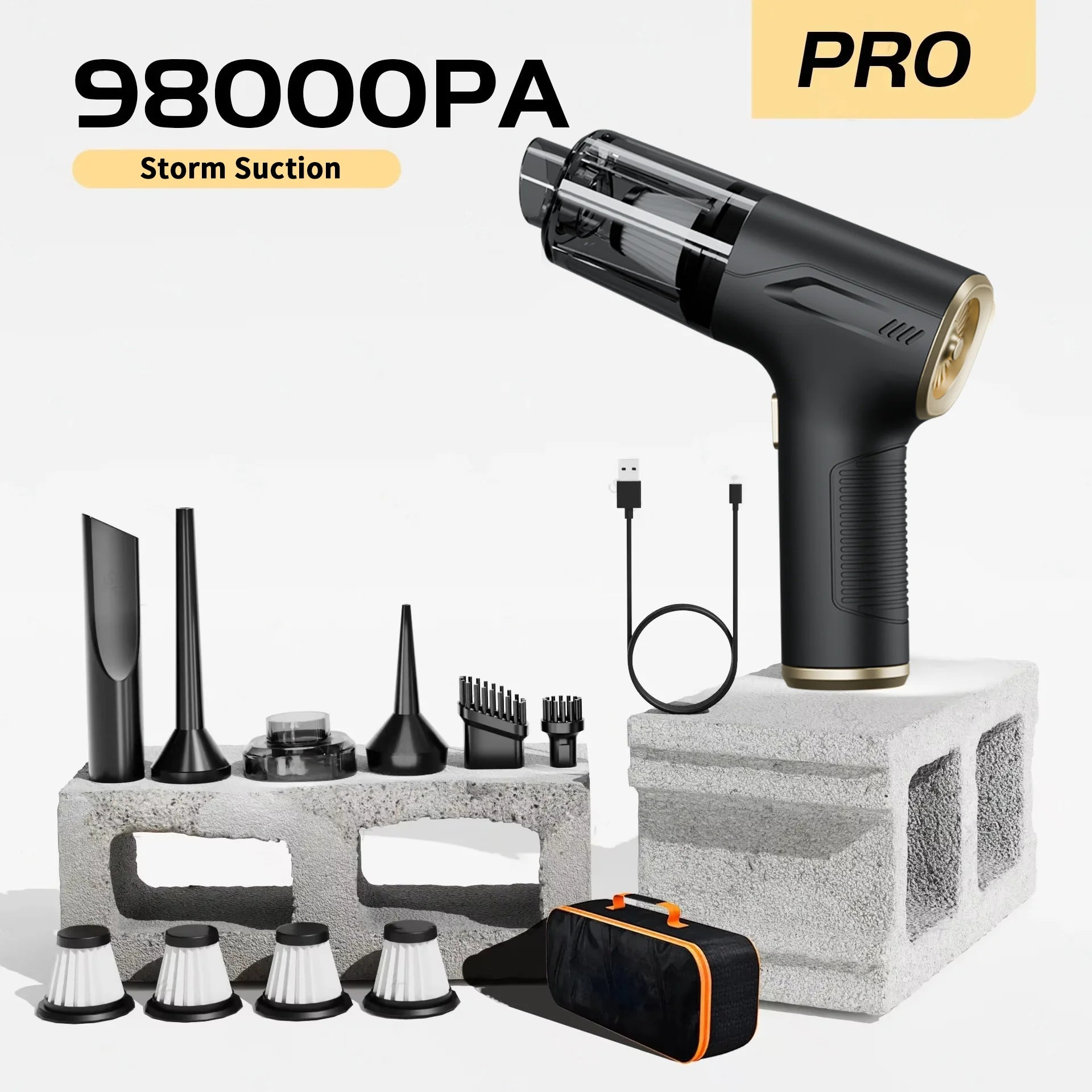 PowerVac Pro Cordless Car Vacuum Cleaner