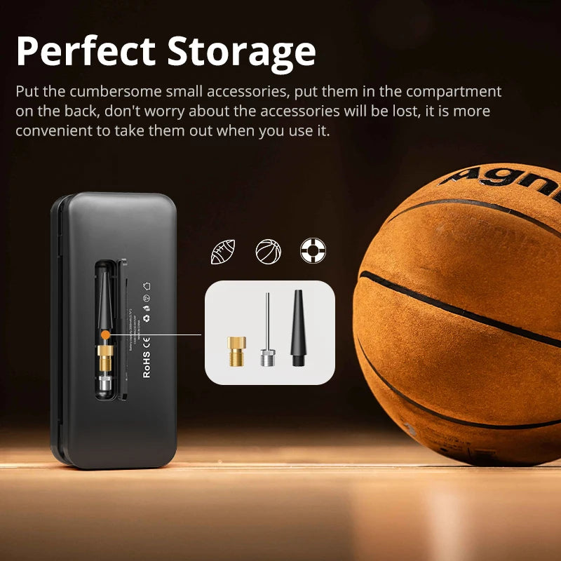 CARSUN Rechargeable Air Pump Tire Inflator Portable Compressor Digital Cordless Car Tyre Inflator For Motocycle Bicycle Balls