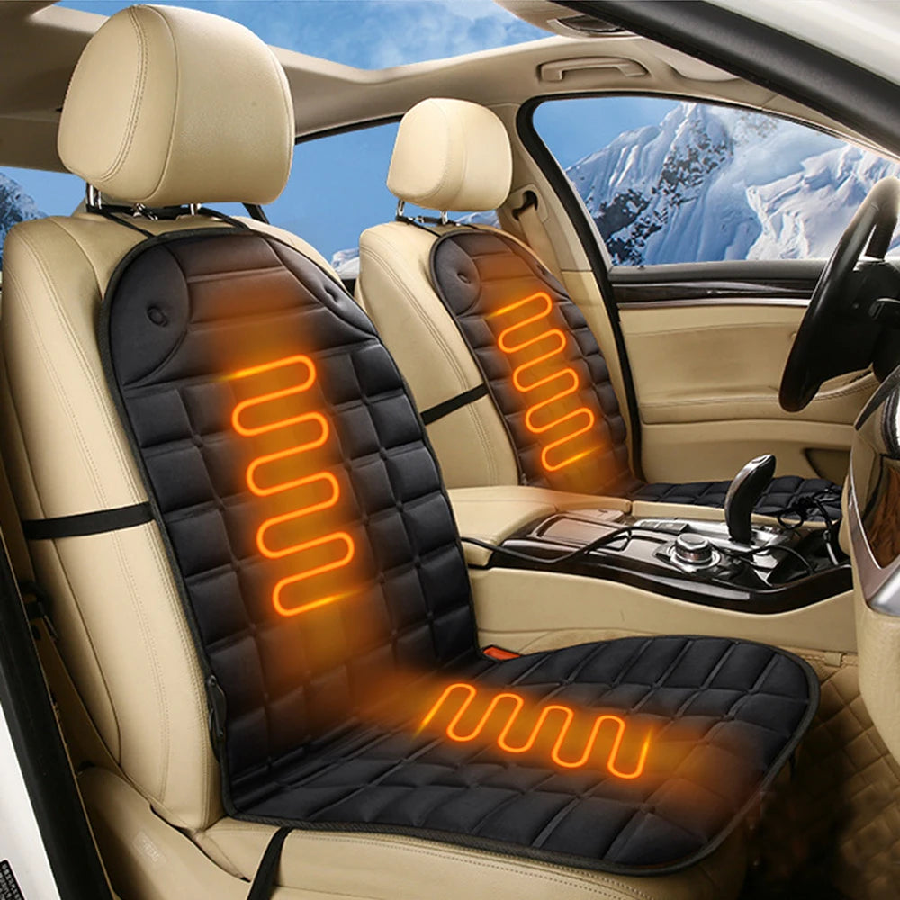 12V Heated Car Seat Cushion – Universal Winter Seat Warmer