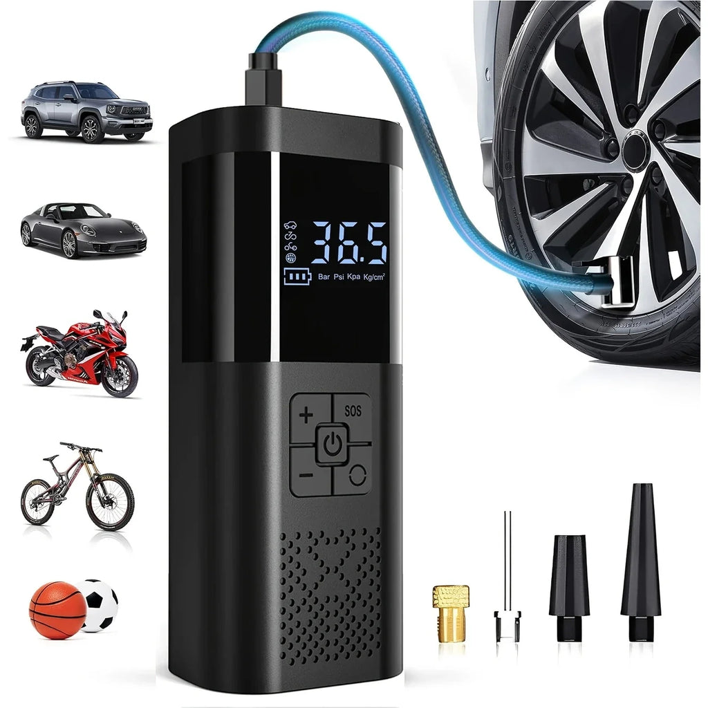 Portable Wireless Tire Inflator 150 PSI – Digital Air Compressor