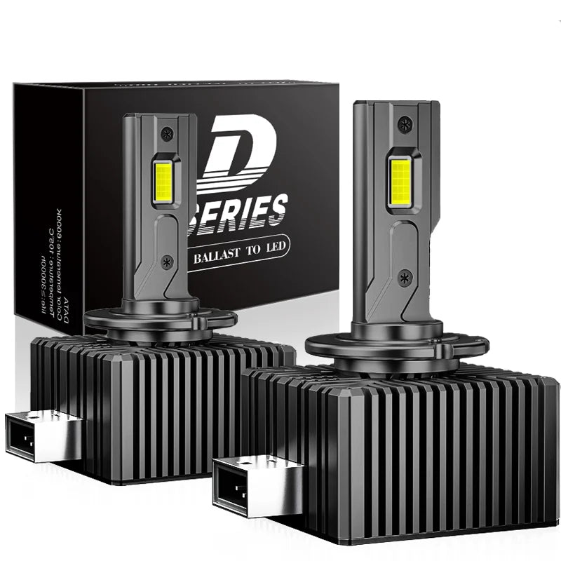 2PCS D-Series LED Headlight Bulbs – 6000K White