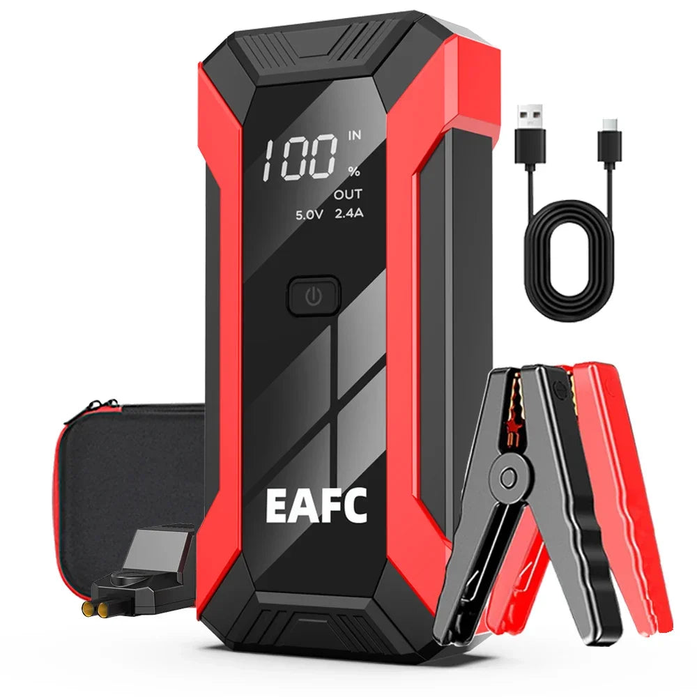 Car Jump Starter 2000A Battery Charger Emergency Power Bank Booster for 12V Gasoline and Diesel Vehicles Starting