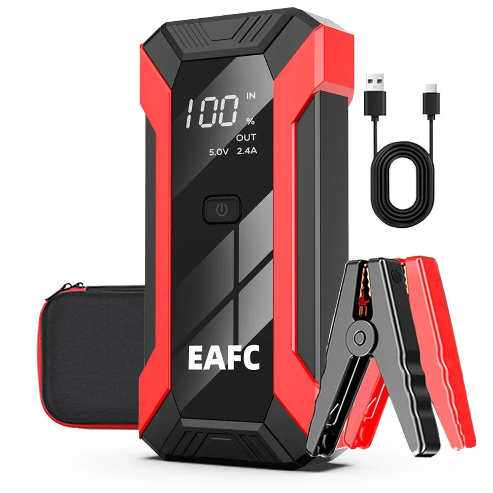 Car Jump Starter 2000A Battery Charger Emergency Power Bank Booster for 12V Gasoline and Diesel Vehicles Starting