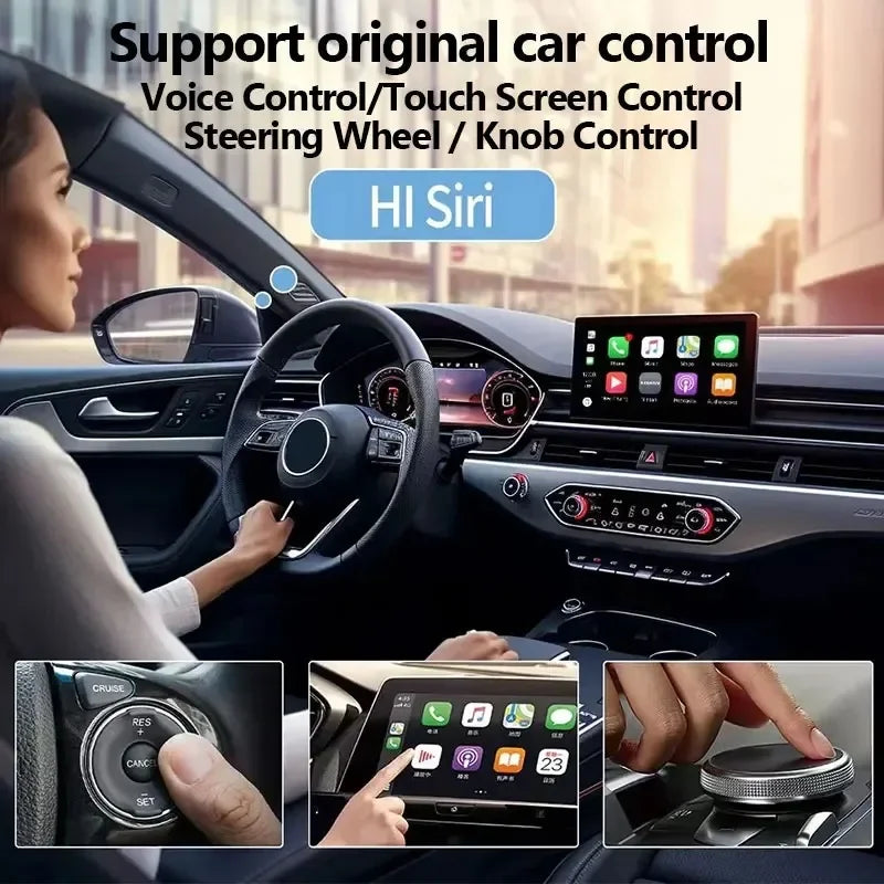 Wireless Adapter Smart Wireless CarPlay Android Auto USB Dongle WiFi Bluetooth Auto Connection OTA Upgrade for Original Cars