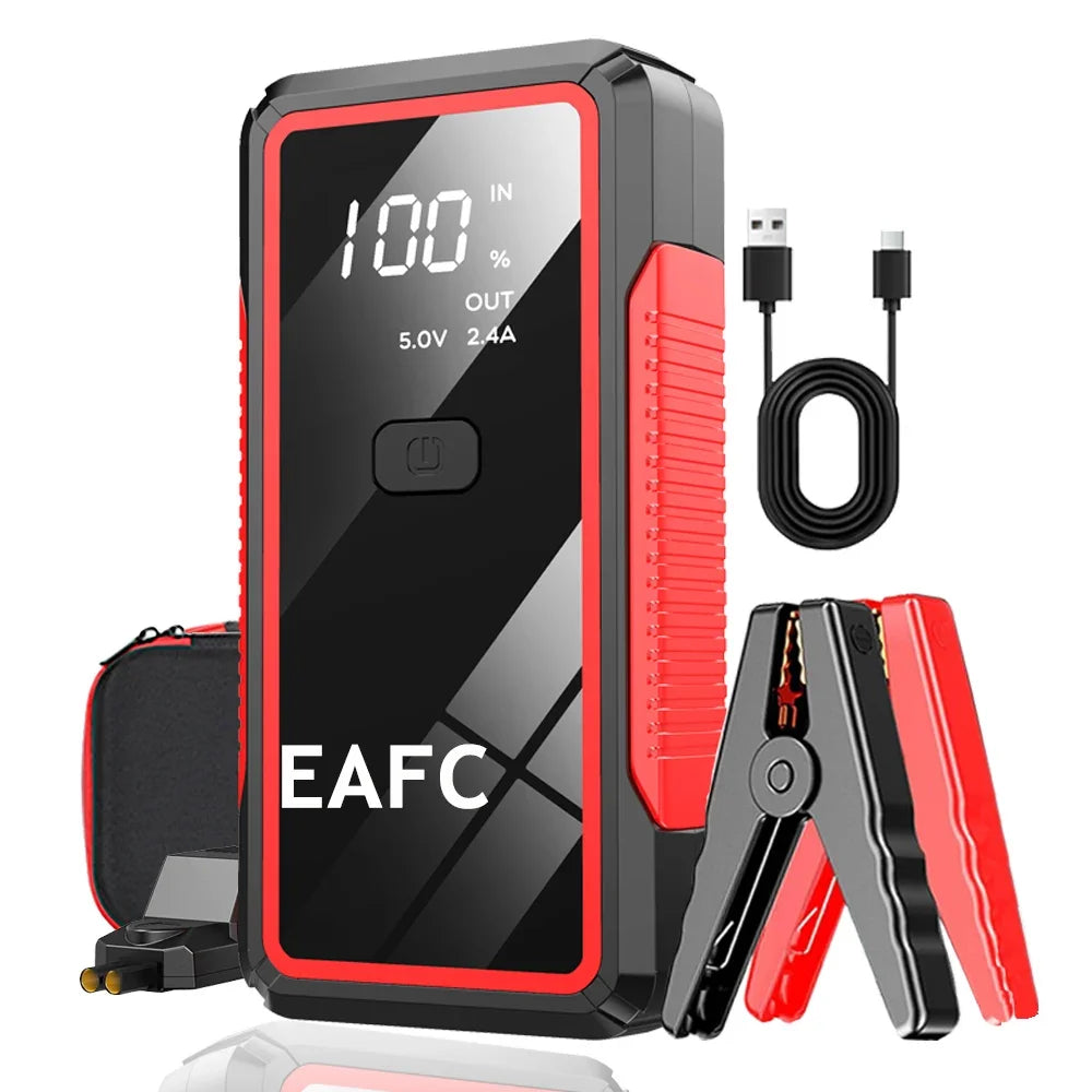 Car Jump Starter 2000A Battery Charger Emergency Power Bank Booster for 12V Gasoline and Diesel Vehicles Starting