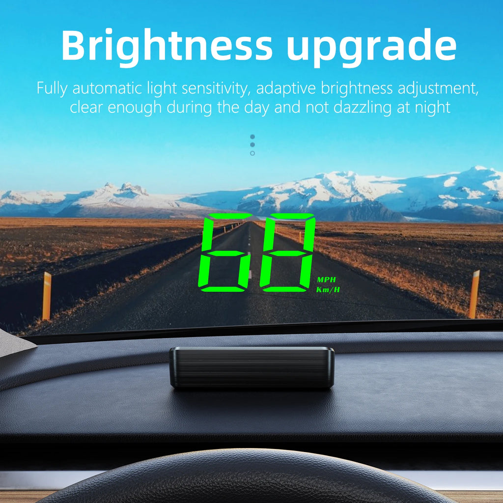 GPS Head-Up Displejs automašīnai – Digitālais ātruma projektors