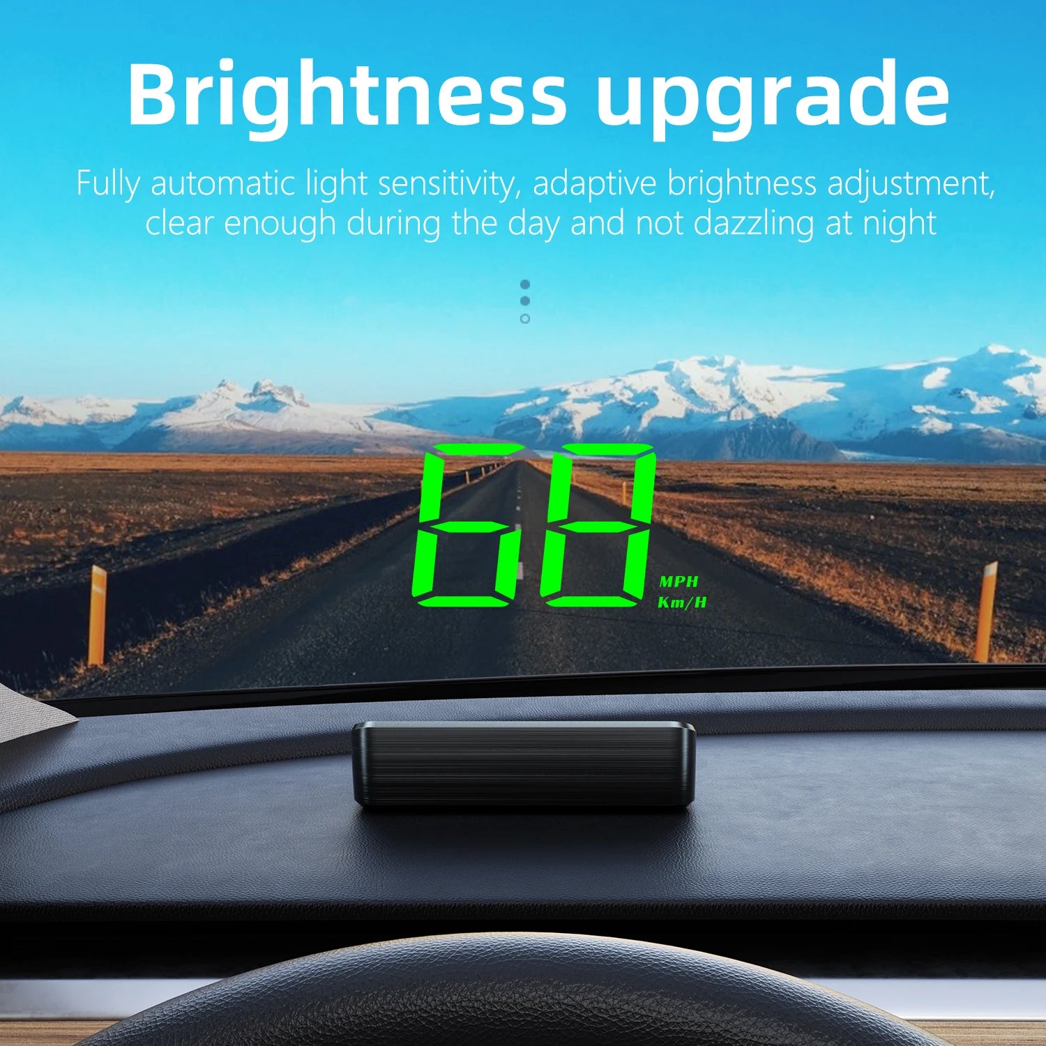 GPS Head-Up Displejs automašīnai – Digitālais ātruma projektors